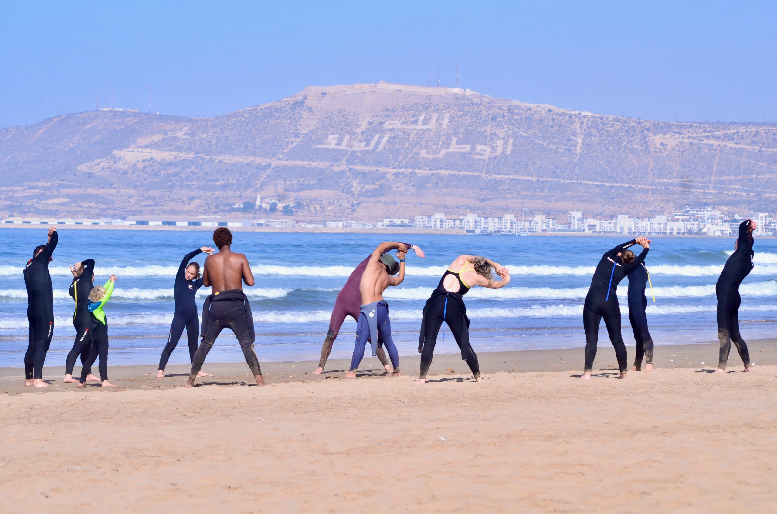 Agadir surf , warm up session 